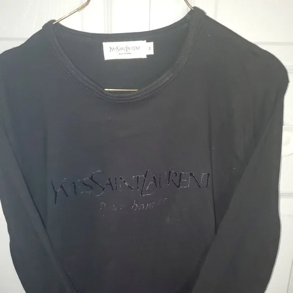 YVES SAINT LAURENT MEN'S Long Sleeve Tshirt Siz S=Med. - Picture 6 of 14